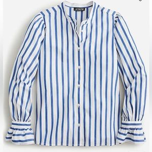 NWT J.Crew Long-Sleeve Button-Up with Ruffle Cuffs